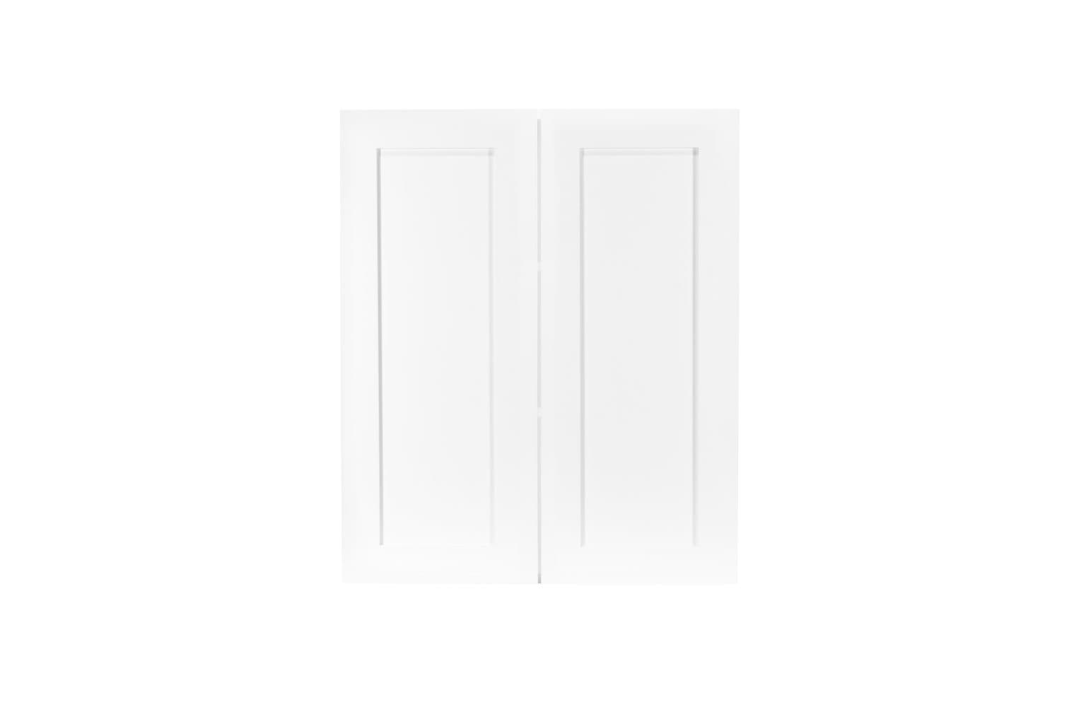 White Shaker 27" Wall Cabinet - White Shaker RTA cabinet (SKU W2736)