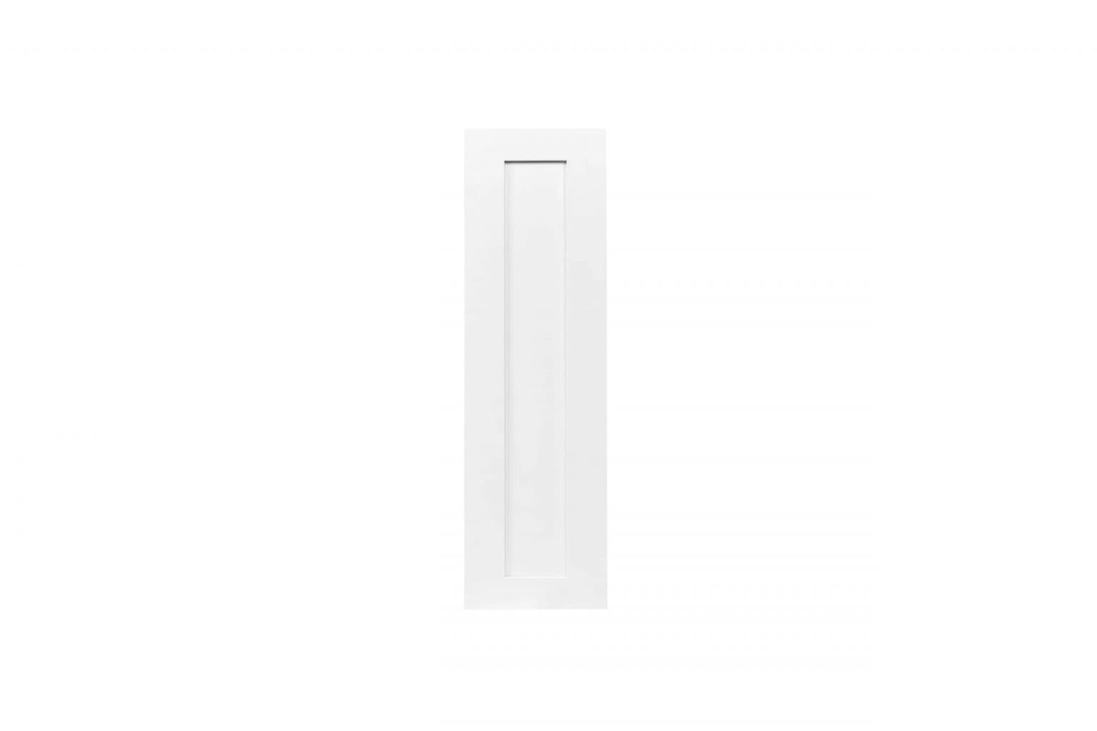 White Shaker 09" Wall Cabinet - White Shaker RTA cabinet (SKU W0936)