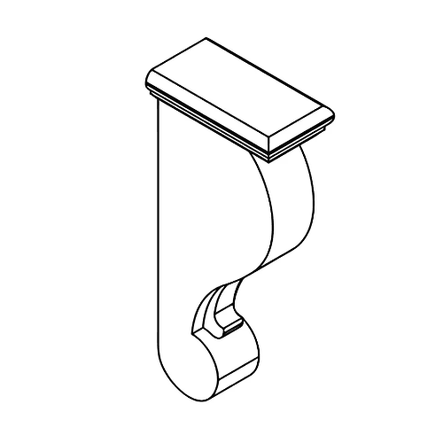 8" x12"White Shaker Corbel - White Shaker RTA cabinet (SKU Corbel 8×12)