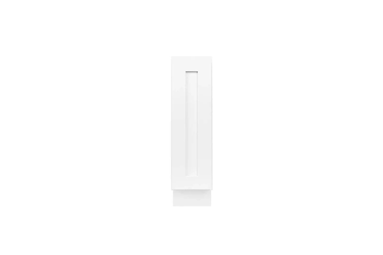 White Shaker 09" Spice Rack - White Shaker RTA cabinet (SKU SR9)