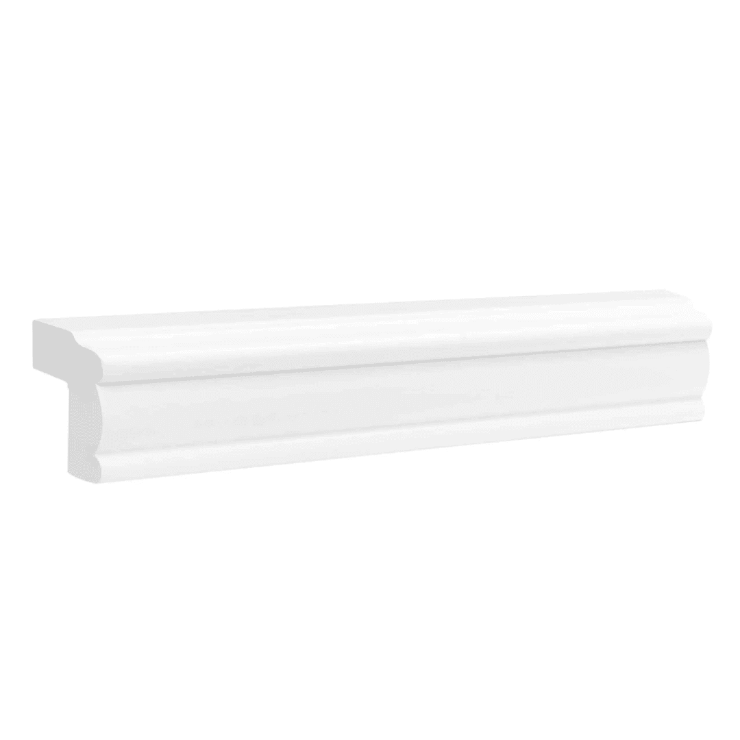 White Shaker Light Rail - White Shaker RTA cabinet (SKU Light Rail Molding)